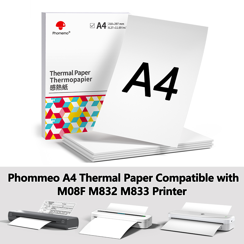 Phomemo Thermal Paper A4 Print - Commercial Printing Paper ulasan dan harga