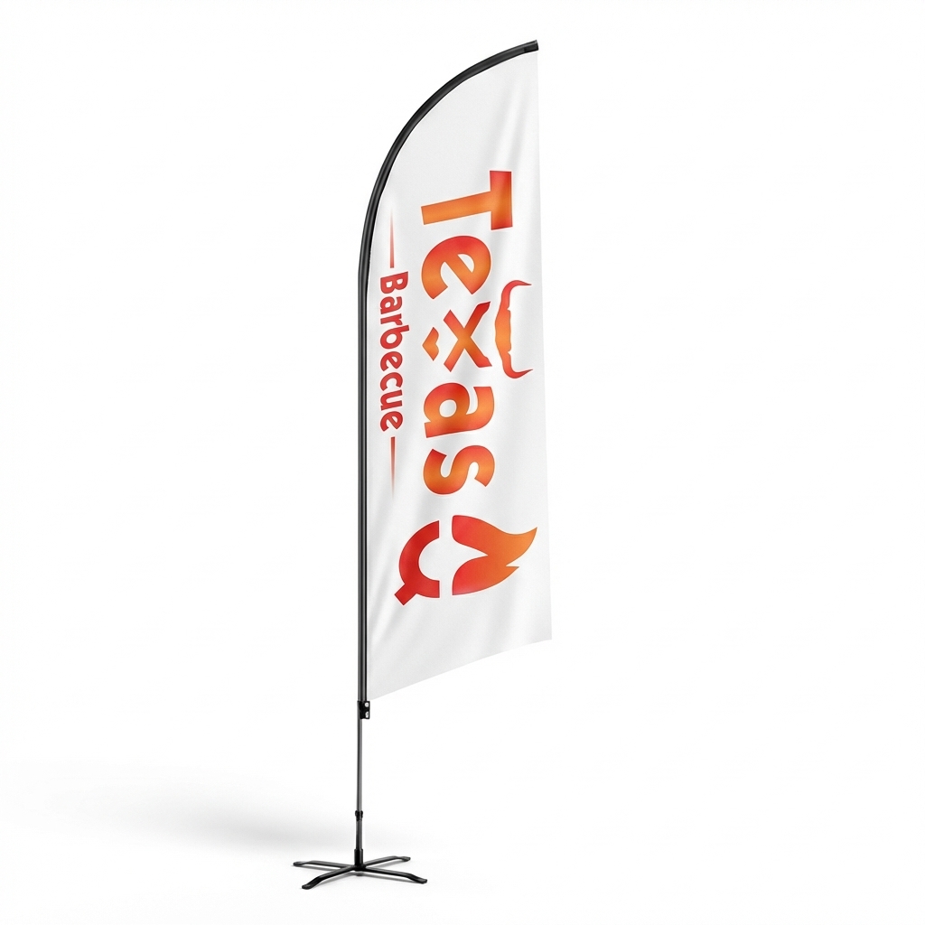 Customized single-edged flags, - Commercial Printing Images ulasan dan harga