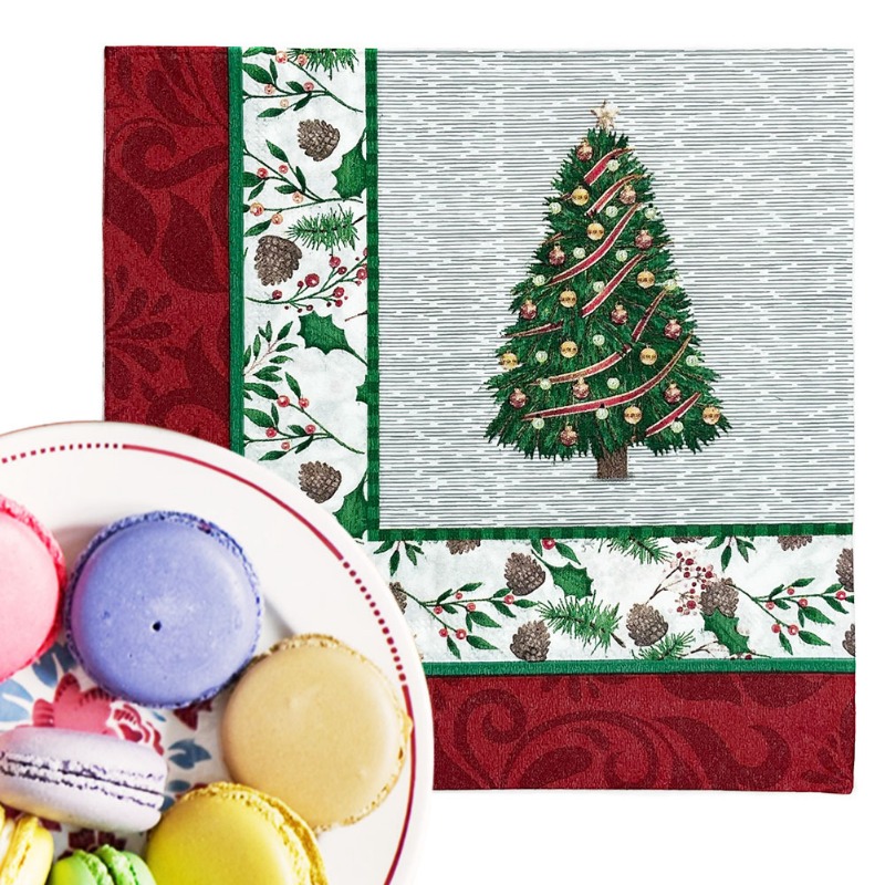 20pcs/Pac 33cm 2-Ply Christmas - Commercial Printing Paper ulasan dan harga