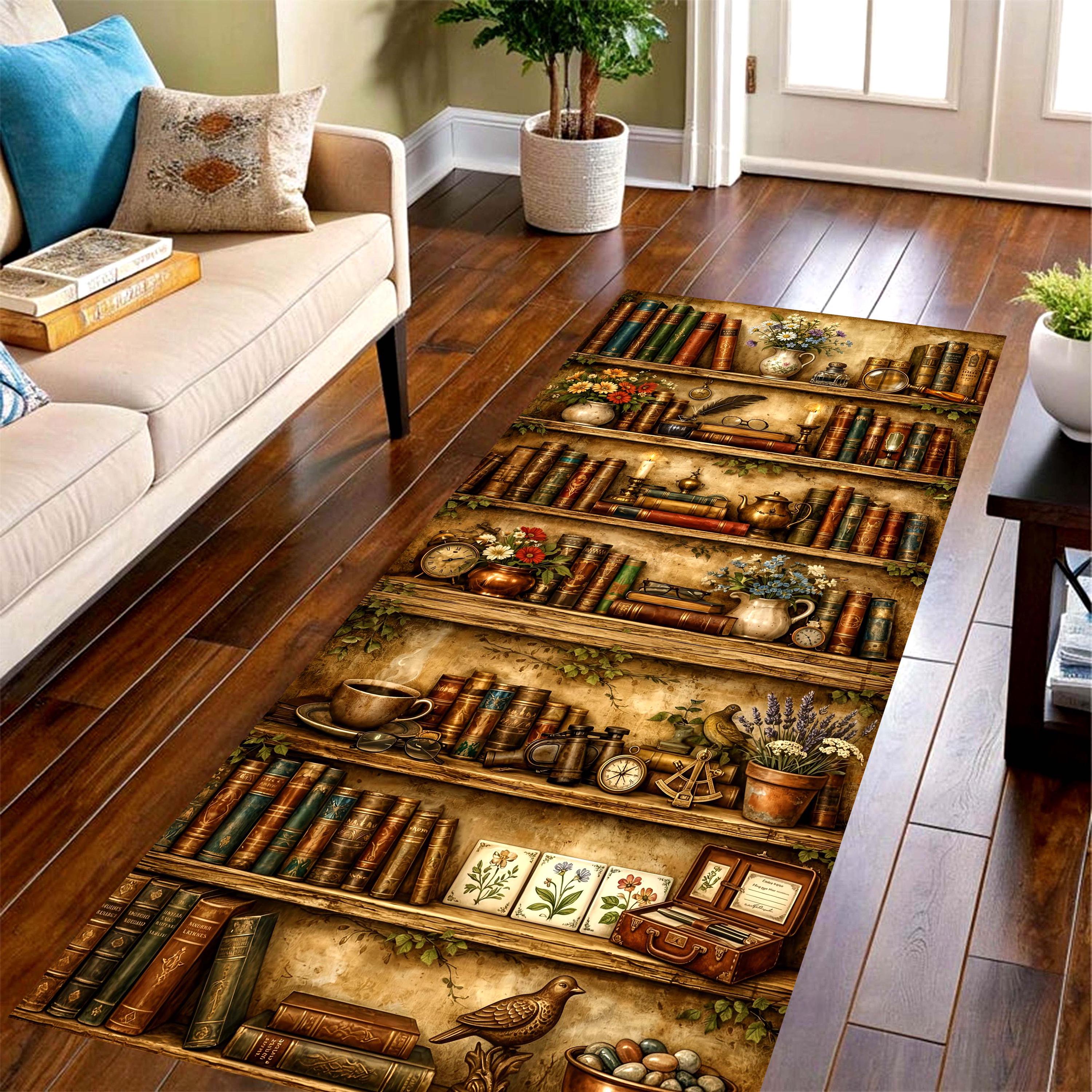Vintage Book Shelf Long Runner - Commercial Book Printing Machines ulasan dan harga