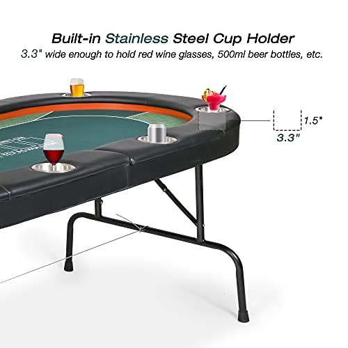 8-Player Foldable Poker Table  - Commercial Printing & Graphics ulasan dan harga