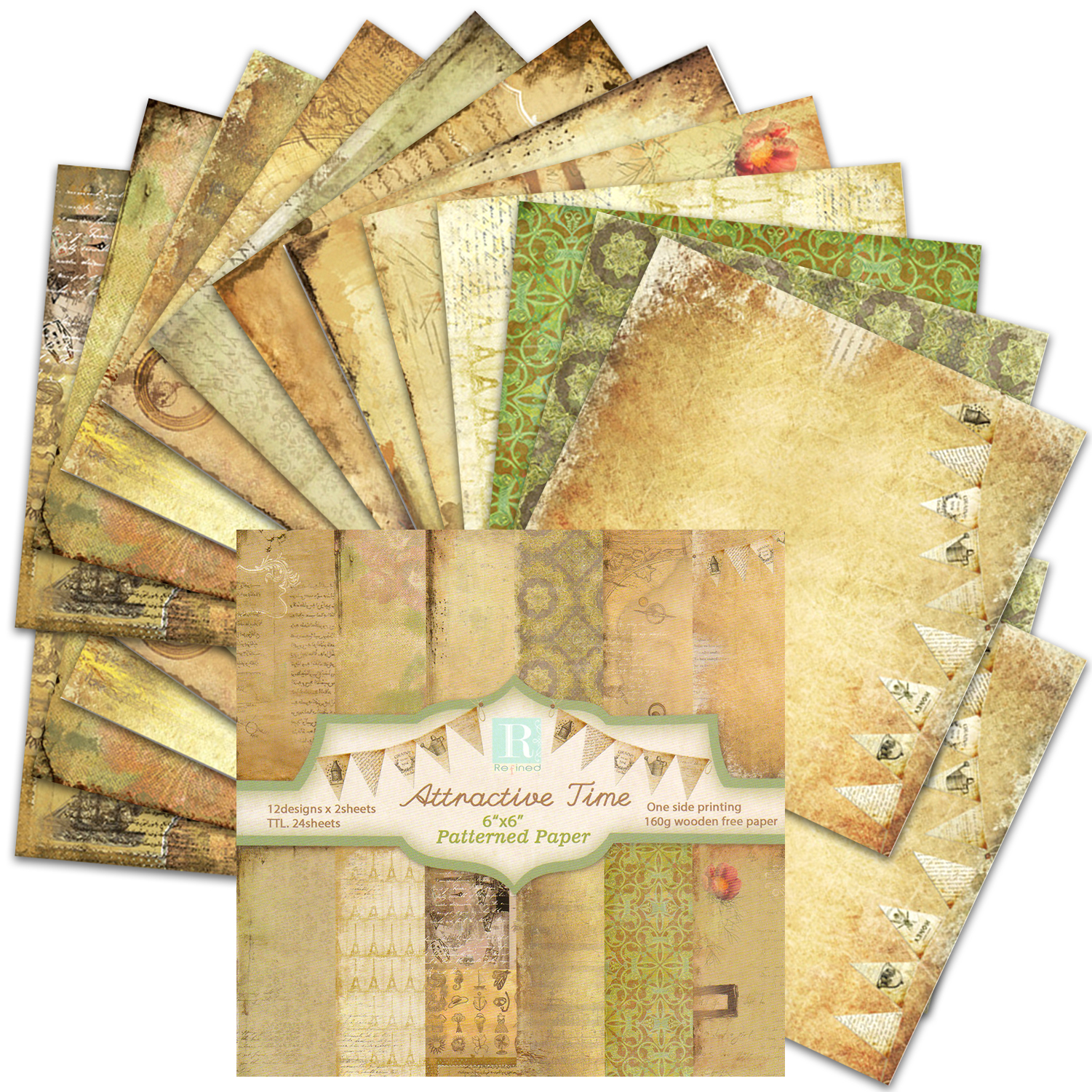 24 Sheets Scrapbook Paper 30x3 - Commercial Printing Paper ulasan dan harga