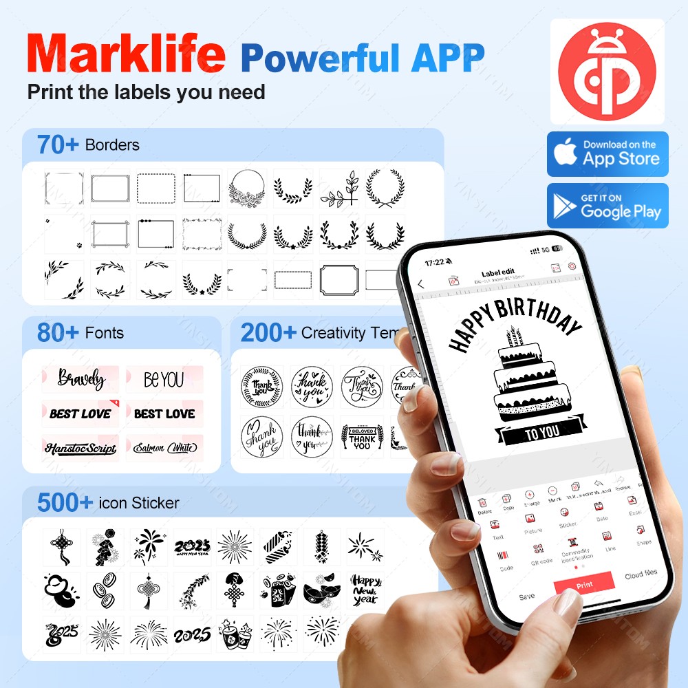 P50 Marklife 20-50mm Thermal L - Commercial Book Printing Machines ulasan dan harga