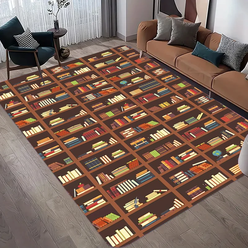 Vintage Book Print Area Rug, R - Commercial Book Printing Machines ulasan dan harga