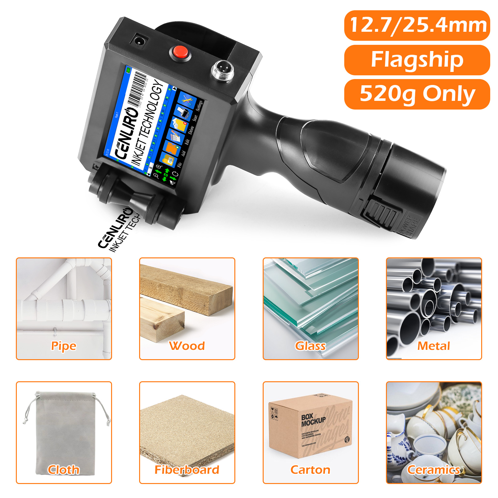 Cenliro CL20B 25.4mm TIJ Handh - Commercial Book Printing Machines ulasan dan harga